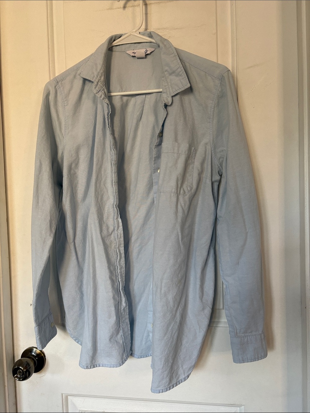 Old Navy Light Blue Button-Down cotton Shirt